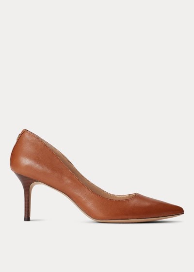 Ralph Lauren Lanette Læder Pumps Dame Danmark (TEWCQ7495)